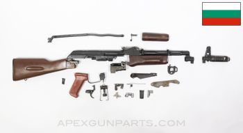 Bulgarian AK-74 Parts Kit, w/ Scope Rail & Wood Furniture, Project Trunnion, 5.45x39 *Very Good*