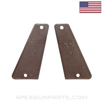 Radom 35 VIS Grips, Early Style, Brown Polymer, *New Manufactured*