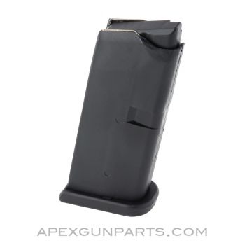 Factory Glock 43 Magazine, 6rd, 9mm, Repackaged *NEW*