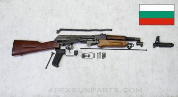 Bulgarian AK-74 Parts Kit, Wood Furniture, No Rear Sight, 5.45x39 *Good* 