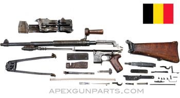 FN Model D Parts Kit, 21.5" Factory Barrel w/Bipod, No Gas Tube, Wood Stock 7x57mm *Good*