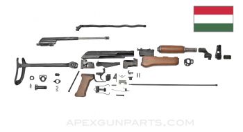 Hungarian AK-63D AMMS Under Folder Parts Kit w/Wood Grip, 7.62x39 *Good* 