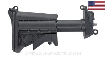 M249 Collapsible Buttstock, 5 Position w/Hydraulic Buffer, Early Style, USGI Issue *Excellent* 