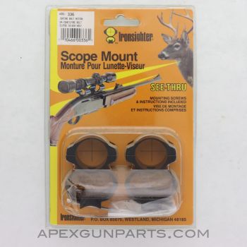 Ironsighter 336 See-Thru Scope Mount, For Marlin 336 / 710 *NEW*