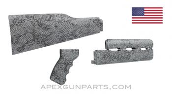 PAP M70 Rifle Stock Set, Snakeskin Pattern, U.S. Made, Nylon *Excellent*