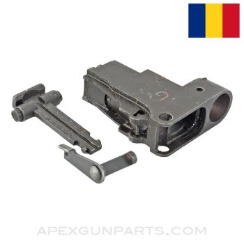 Romanian AKM / AK-47 Rear Sight Block Assembly, "G" Marked, Disassembled *Good*
