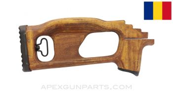 Romanian SAR 1/2/3 Thumbhole Buttstock, Wood, Complete, No Buttstock Mounting Screw, *Very Good*