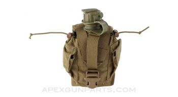 USMC Canteen Pouch Tan with 1 Quart Canteen, Coyote Brown, *Very Good*