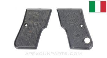 Beretta 950 Jetfire Grip Panel Set, Dual Marked, Black Plastic *Good*