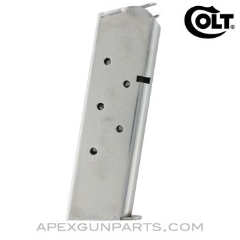 Colt 1911 Government Model Magazine, 7rd, Stainless Steel, Maker Marked .45 ACP *NEW* 
