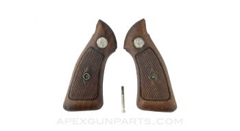 Smith and Wesson 36 Grips, Wood, with Grip Screw *Good*
