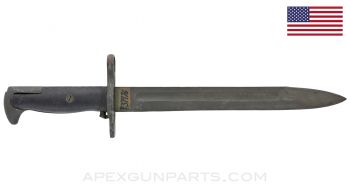 M1 Garand Bayonet, No Scabbard, US Ordnance Marked *Good*