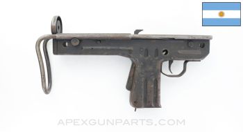 Argentine FMK-3 SMG Fire Control Group w/ Wire Stock, No Safety Selector, *Good*