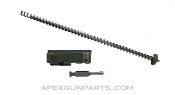 DShK Bolt and Recoil Spring Assembly, 12.7X108mm, *Very Good* 