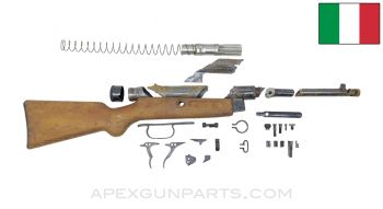 Beretta M38/49 (Model 4) SMG Parts Kit, w/ Demilled Receiver Pieces and Cut Barrel, 9mm, *Good* 