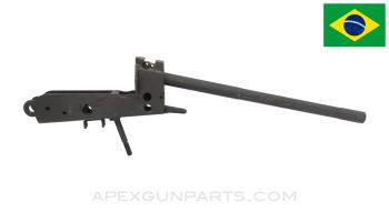 Brazilian IMBEL FAL Lower Receiver, Stripped, w/ Recoil Spring Tube, Refinished, *Very Good*