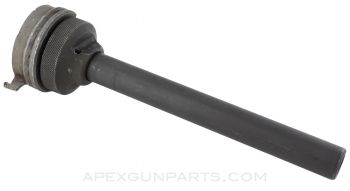 M3 / M3A1 Grease Gun Barrel Assembly w/ Threaded Mounting Ring, 8&quot;, No Ratchet Notches,  Parkerized, .45 ACP *Very Good* 