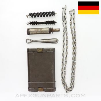 German Mauser K98 Cleaning Kit, Complete, WWII Marked *Good*