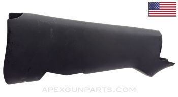 1918A2 BAR Buttstock, 1943-1945 Dated, Firestone Marked, Painted Black w/ Monopod Hole, Stripped, Warped Fitment *Fair*