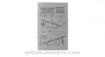 MG-34 Weapons Table Manual, Waffentafeln, Translation From Original, Paperback, *NEW*
