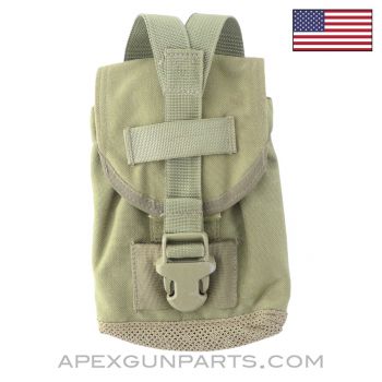 Coyote Canteen Pouch, 1 QT, MOLLE Backing, *Very Good*