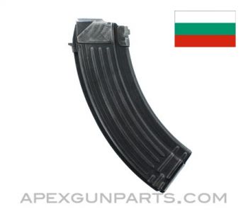 AK-47 Magazine, 30rd, Blued Steel, 7.62x39, Bulgarian *Good* 