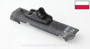 Polish PPSH-41 Rear Sight Assembly And Torch Cut Receiver Section, w/ Factory Markings *Good*