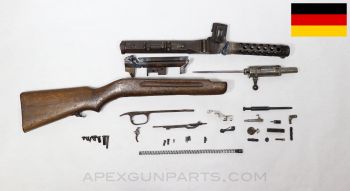 MP-34 SMG Parts Kit, w/ Torch Cut Receiver Pieces, Steyr, 9mm *Good* 