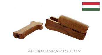 Hungarian AK-63D / AKM Wood Handguard Set w/Pistol Grip *Very Good* 