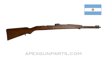 M1909 Argentine Mauser Stock, 43.5&quot;, Complete, With Bayonet Stud, Wood *Good*