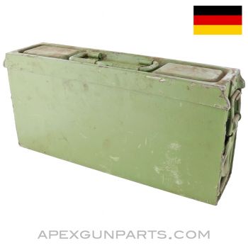 WWII German MG-34 / 42 Steel Ammo Can, Patronenkasten 41,  Repainted, 8X57 Mauser *Good* 