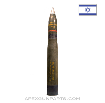Israeli 105mm Projectile, HE-M1, 39", Light Artillery, Inert Trainer *Good* 