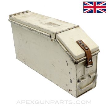 Vickers Belt Box #10, White Painted, WW2, 250rd .303BR *Good* 