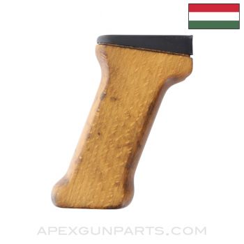 Hungarian AMD Pistol Grip, Wood, Cracked *Fair*