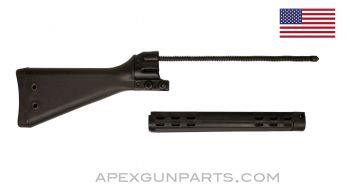 CETME Model C / C308 Stock and Handguard Set, US Made 922(r) Compliant Parts, Black Polymer *NOS*