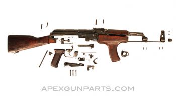 Romanian M63 AKM Parts Set w/Wood Stock, 7.62X39, *Good to Very Good* 