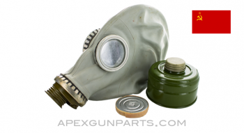 Soviet GP5 Gas Mask and Filter, *Good* 