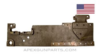 Browning 1919 Left Hand Side Plate (LHSP), 7.62 NATO, with Rear Sight Base *Fair*, Sold *As Is* 