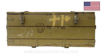 Thompson M1928A1 Wood Storage Crate, T4, OD Green with Inserts *Good* 