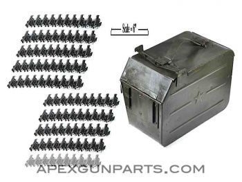 DShK 12.7mm Ammunition Can w/100 Rd Belt Set