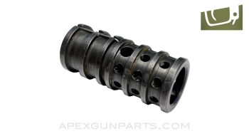 HK M/61 /G3 Muzzle Brake, M15x1 RH Thread, Black Oxide, Steel, US Made 922(r) Compliant *NEW*