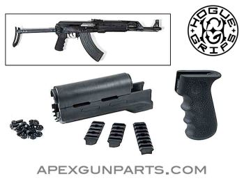 AK-47 Hogue Grip & Handguard Set, Yugoslavian Type, US Made 922(r) Compliance Parts, *NEW*