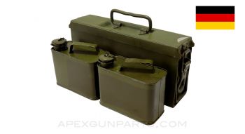 MG-34 / 42 Ammo Box w/ Oil and Petroleum Cans *Very Good*