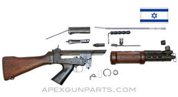 Israeli FAL Light Rifle Parts Kit, Wood Stock, 7.62X51 NATO, *Fair* 
