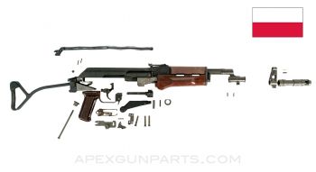 Polish AK-74 (Wz.88) Tantal Parts Kit, Side Folding Stock, No Safety Switch, 5.45x39 *Very Good* ONE-OFF 