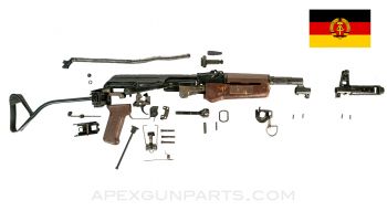 East German AK-74 Mpi-AKS-74n Side Folder Parts Kit, Plastic Furniture, Matching, No Side Rail, 5.45x39 *Very Good* ONE-OFF