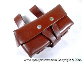SKS Ammunition Pouch, Single Pocket, Leather, Romanian