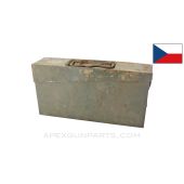 Czech ZB37 Ammo Can, w/ Carry Handle, Green Painted , 7.92x57 *Fair*