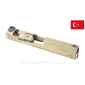 Canik TP9 SA Pistol Slide, w/ Sights, Extractor, & Chamber Flag, Desert Tan, 9x19 *Good*