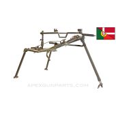 MG42 / MG3 Tripod w/ Paddle Trigger, Portuguese Madsen, Green Painted *Good*